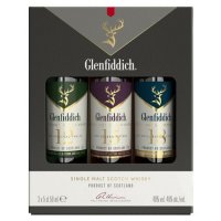 Glenfiddich Triple Gift Pack Set - Scotch Whisky 5cl Miniatures
