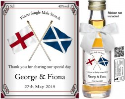 Personalised Alcohol Miniatures | Wedding Favour Label 16