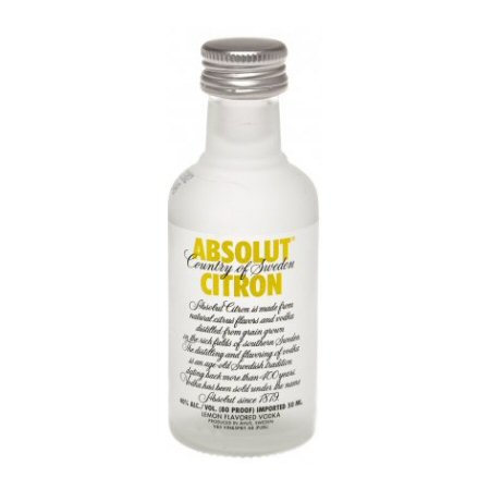 Absolut Citron Vodka Miniature 5cl Bottle - Click Image to Close