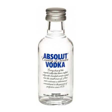 Absolut Blue Vodka Miniature 5cl Bottle - Click Image to Close