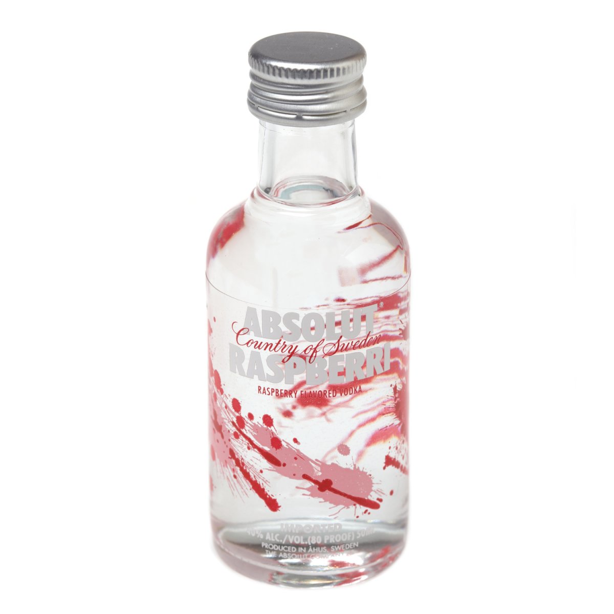 Absolut Raspberri Vodka Miniature 5cl Bottle - Click Image to Close