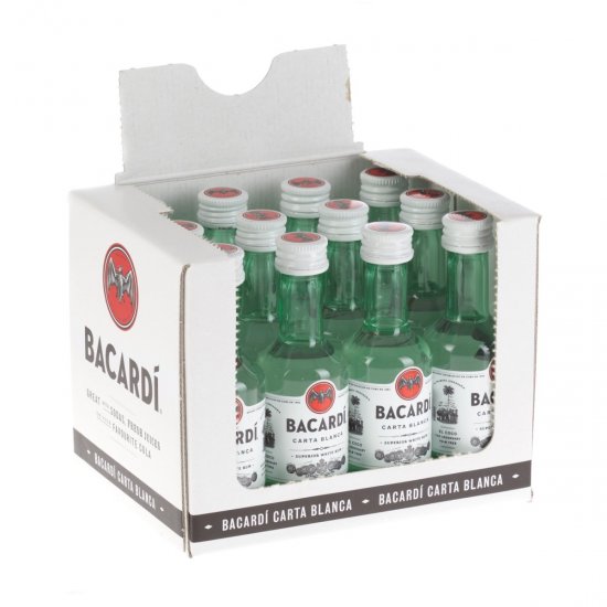 Bacardi Rum Miniatures - 12 PACK - Click Image to Close