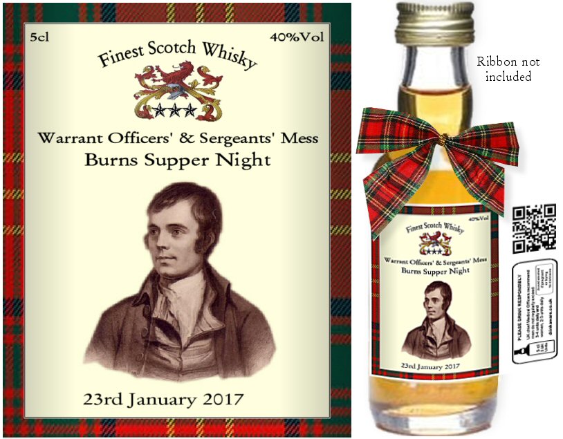 Personalised Miniatures - Burns Night Label A - Click Image to Close