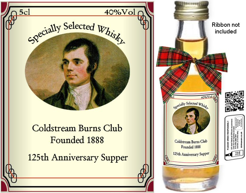 Personalised Miniatures - Burns Night Label B - Click Image to Close