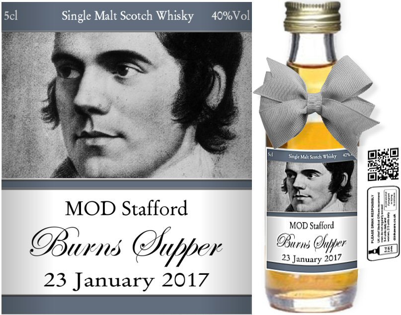 Personalised Miniatures - Burns Night Label D - Click Image to Close