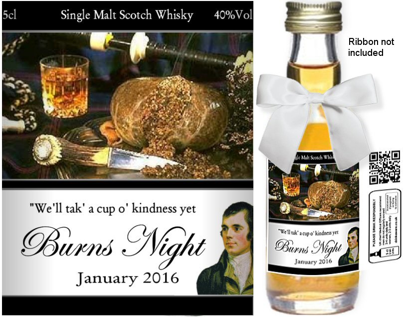 Personalised Miniatures - Burns Night Label E - Click Image to Close