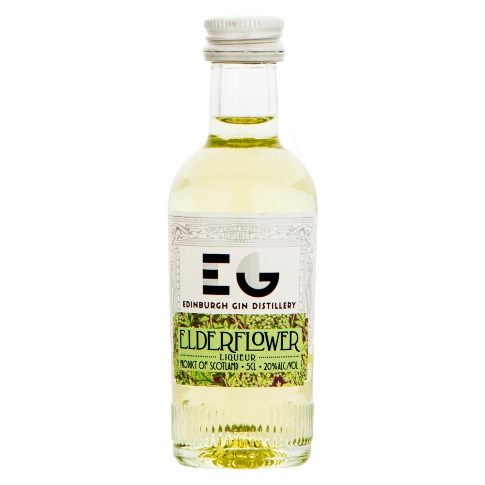 Edinburgh "Elderflower" Gin Liqueur Miniature 5cl Bottle - Click Image to Close