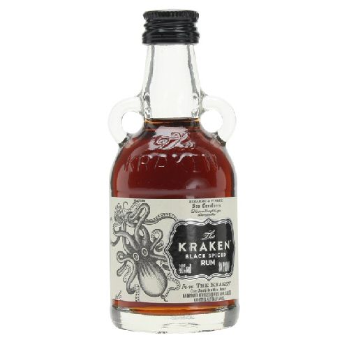 Kraken Black Spiced Rum Miniature 5cl Bottle - Click Image to Close