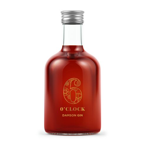 6 O'Clock "Damson" Gin Liqueur Miniature 5cl Bottle - Click Image to Close