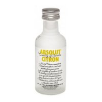 Absolut Citron Vodka Miniature 5cl Bottle