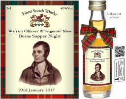 Personalised Miniatures - Burns Night Label A