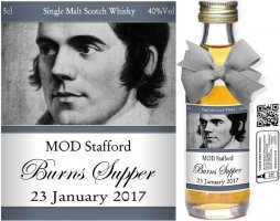 Personalised Miniatures - Burns Night Label D