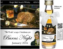 Personalised Miniatures - Burns Night Label E