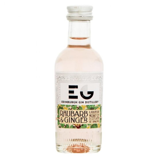 Edinburgh Rhubarb & Ginger Gin Liqueur Miniature 5cl Bottle Just A