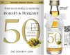 Personalised Alcohol Miniatures | Golden Wedding Label 01