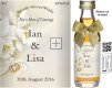 Personalised Alcohol Miniatures | Wedding Favour Label 04