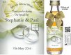 Personalised Alcohol Miniatures | Wedding Favour Label 09B