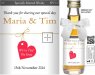 Personalised Alcohol Miniatures | Wedding Favour Label 20