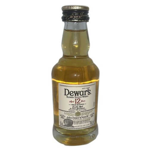 Dewars\'s 12 year old Scotch Whisky Miniature 5cl Bottle