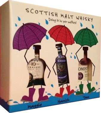 Doin\' It in Yer Wellies Gift Pack Set - Scotch Whisky Miniatures