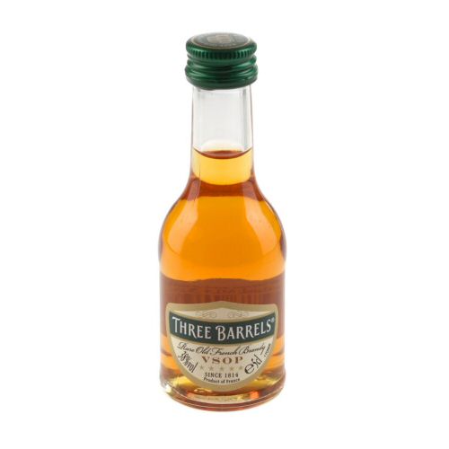 Miniature brandy bottles