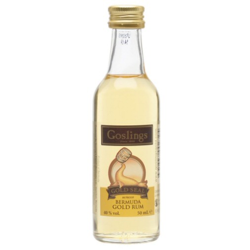 Goslings \"Gold Bermuda\" Rum Miniature 5cl Bottle