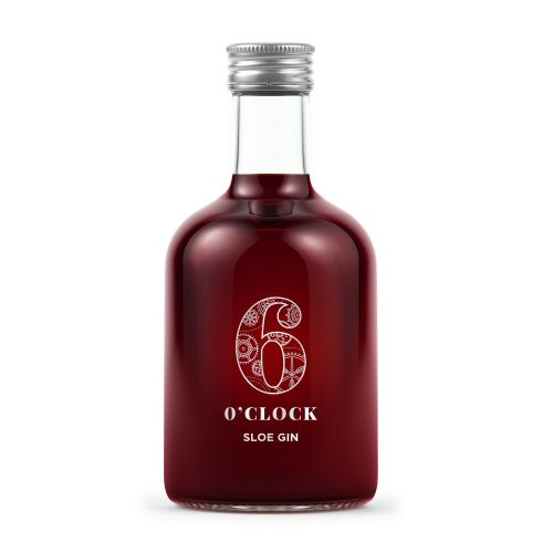 6 O\'Clock \"Sloe\" Gin Liqueur Miniature 5cl Bottle