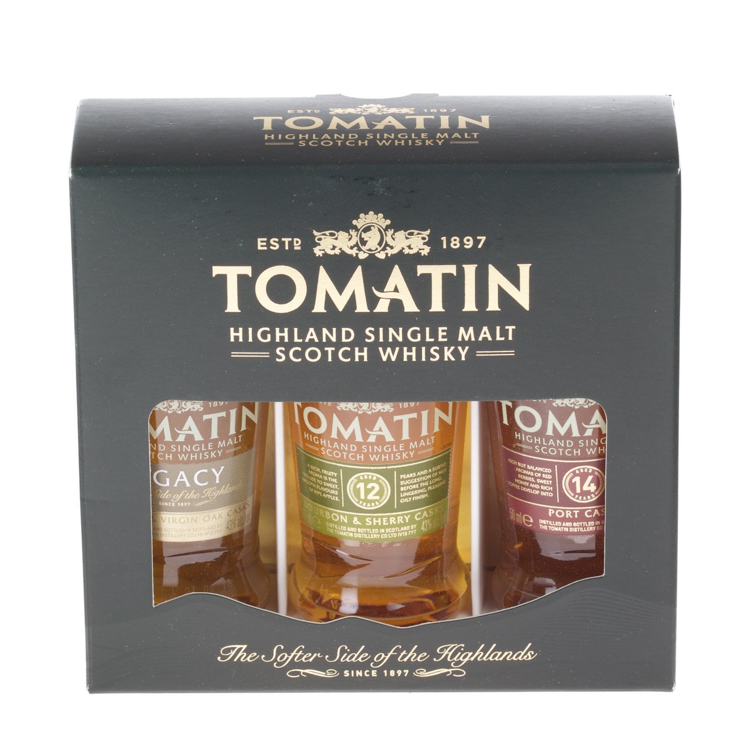 Tomatin Gift Pack miniature, 5cl, bottles Just A Glass